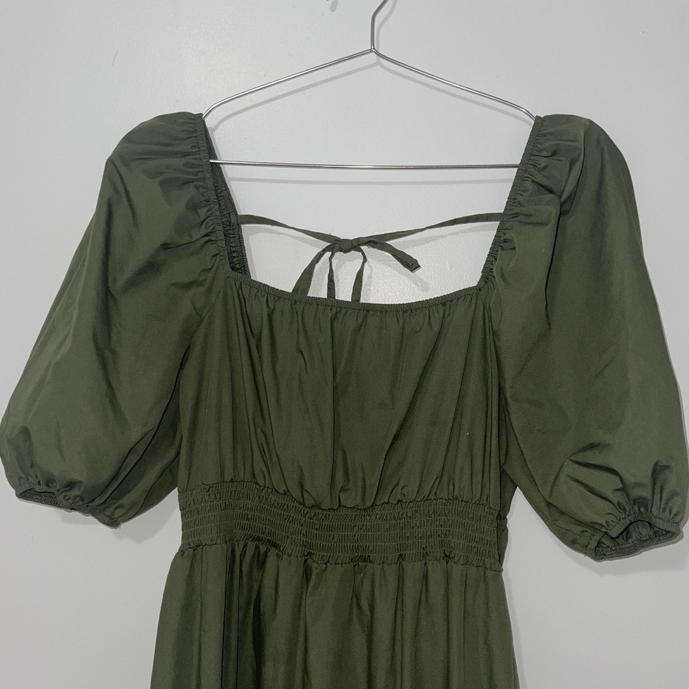 RIVER ISLAND MAXI DRESS SIZE 14 PUFF SLEEVE NEW
